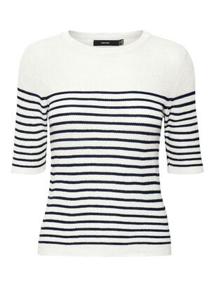 Vero Moda 10287222/SW/Navy Newlexsun 2/4 tight o-neck