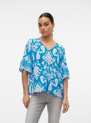 Vero Moda 10312176/Ibiza Blue Joy 2/4 v-neck top