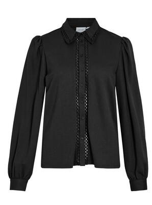 Vila 14102290/Black Carmena LS shirt