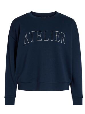 Vila 14103224/Navy Blazer Siffi atelier o-neck LS