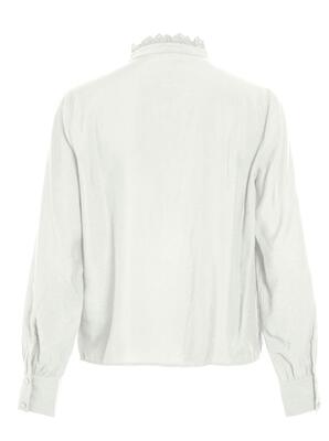 Vila 14110662/Snow White Malima LS frill shirt