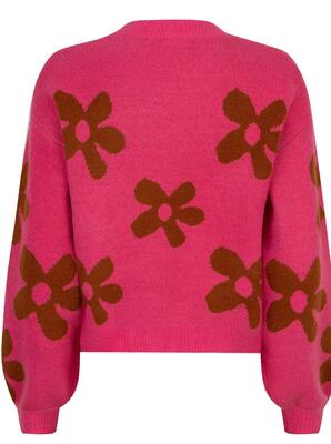 Ydence FC2411/10134 Pink-Camel Daisie Sweater