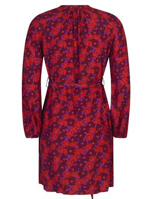 Ydence FS2327/1079 Red/Purple flower Loa Dress