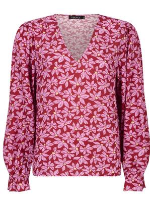 Ydence FS2409/1099 Wine red-lilac flower Merel Top