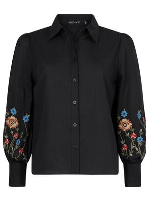 Ydence FS2433/10184 Black-red-blue Blossom Blouse