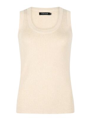 Ydence PS2303/005 Ecru Keely knitted top