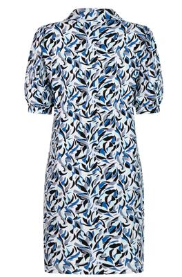 Zoso Annebel/1010-1030 StrongBlue-GreyBlue Print travel dress